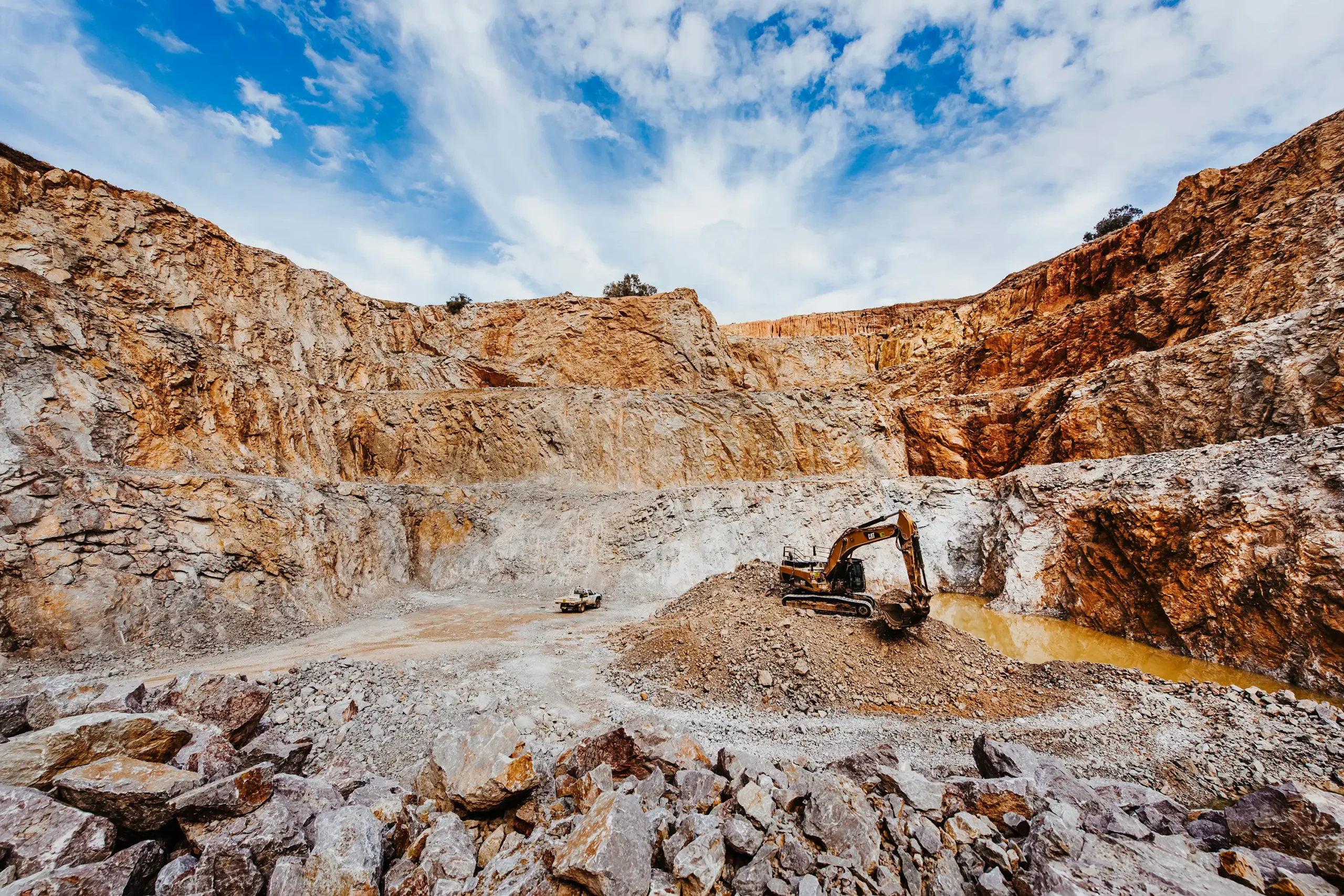 mudgee dolomite lime quarry minerals dust aggregate